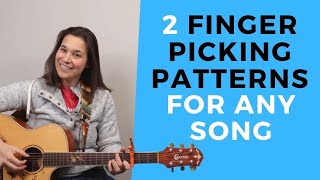 2 MUST KNOW Beginner Fingerpicking Patterns [upl. by Aharon]