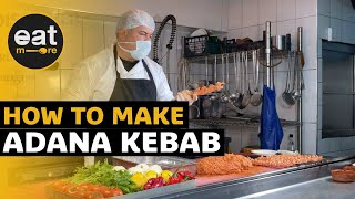 How to Make Adana Kebab  Turkish Cuisine Recipes [upl. by Sturges]