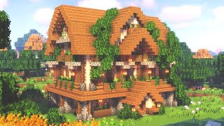 How To Build An Aesthetic Cozy Minecraft House  Cottagecore Cottage Tutorial  Minecraft [upl. by Nylad]