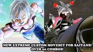 NEW EXTREME CUSTOM MOVESET FOR SAIYANS OVER 60 COMBOS AND MORE Dragon Ball Xenoverse 2 Mods [upl. by Marena]