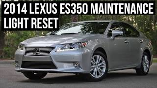 2014 Lexus ES350 Maintenance Light Reset [upl. by Knut762]