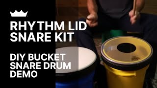 Make Your Own Snare Drum with a Bucket Rhythm Lid Snare Kit  Product Demo  Remo [upl. by Swetlana]