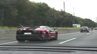 Lamborghini Aventador SV vs Huracán on Autobahn [upl. by Maximo]