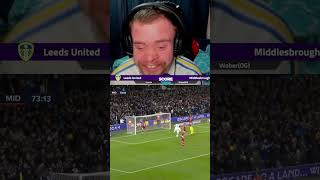 Leeds United vs Middlesbrough Goal reaction [upl. by Lavotsirc795]