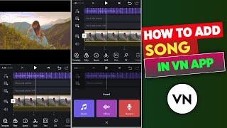 How To Add Music In VN Video Editor  VN App Se Video Editing Kaise Kare  Vn Background Music [upl. by Marcellus]