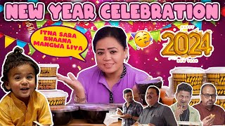 New Year Celebration 🥳🎉  Bharti Singh  Haarsh Limbachiyaa  Golla [upl. by Etneciv]