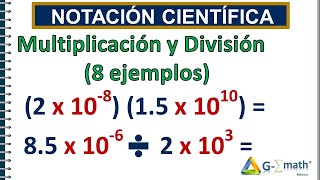 NOTACIÓN CIENTÍFICA✅  Multiplicación y División [upl. by Landing]