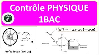 Contrôle 1 semestre 1 physique 1 Bac SM [upl. by Oona814]