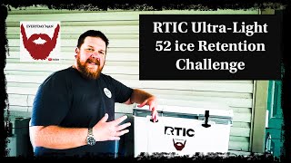 RTIC UltraLight 52 Ice Retention Test Vs Lifetime Ozark Trail and Cabelas Polar Cap [upl. by Nnael]