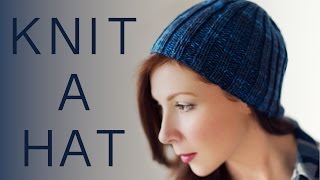 How to Knit a Basic Beanie Hat for Beginners [upl. by Alrrats]