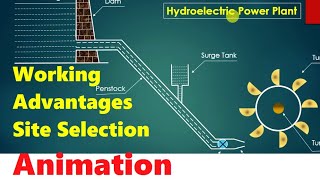 Hydroelectric Power Plant working animation [upl. by Nyliram]