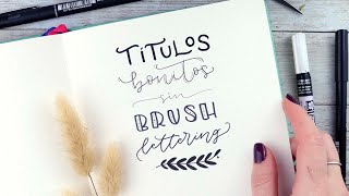 Ideas de letras bonitas sin Brush Lettering [upl. by Nitsirhc]