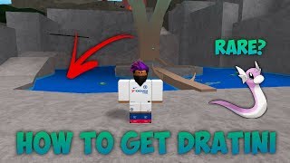 HOW TO GET DRATINI IN POKEMON BRICK BRONZE [upl. by Amari]