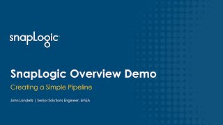 Understanding How to Use SnapLogic An Overview Demo [upl. by Limhaj]