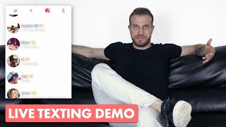 How to Master Text and Online Game  Live Demo Using My Tinder amp Bumble [upl. by Sitrik615]