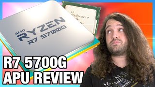 AMD 360 Ryzen 7 5700G APU Review amp Benchmarks vs R5 5600G R7 5800X amp More [upl. by Xed]