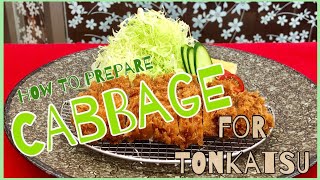 How to prepare quotCabbagequot for Tonkatsu tokyosushiacademyenglishcourse [upl. by Martineau]