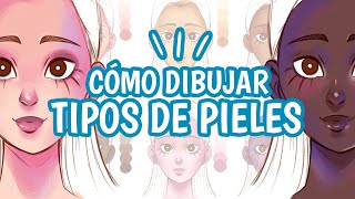 Cómo DIBUJAR distintos TIPOS DE PIELES Tutorial ✨ MILIKOEY [upl. by Eislehc]