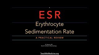 Erythrocyte Sedimentation Rate ESR [upl. by Eniawd]