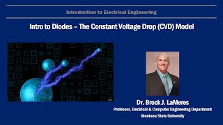 Intro to Diodes  The Constant Voltage Drop CVD Model [upl. by Palmira]