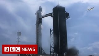 Watch Nasa and SpaceX liftoff  BBC News [upl. by Icyak]