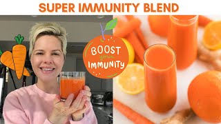 Carrot Juice Recipe with Orange amp Ginger  IMMUNEBOOSTING [upl. by Telfore3]