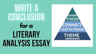 How to Write a Conclusion for a Literary Analysis Essay [upl. by Junko675]