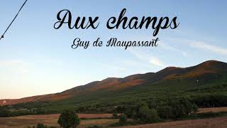 Livre audio Aux champs de Guy de Maupassant 1882 [upl. by Ramej]