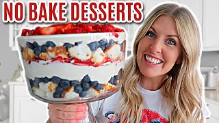 EASY 4 NO BAKE DESSERTS  Make them in just a few minutes [upl. by Herrera]