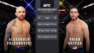 Alexander Volkanovski vs Brian Ortega  UFC FULL FIGHT [upl. by Anitroc138]