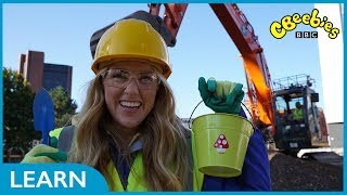 Maddie explains how diggers work  CBeebies [upl. by Dippold]