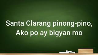 SANTA CLARA Pinong Pino with Lyrics  Folk Song l Ron Yabut [upl. by Ul236]