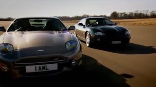 Jaguar XKRR v Aston Martin DB7  Top Gear [upl. by Norean]