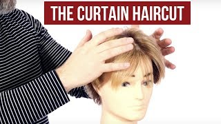 How to Achieve the Curtains Haircut  TheSalonGuy [upl. by Ardiedal]