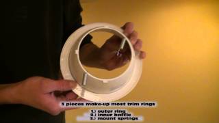 Trim Ring Install recessed Lights [upl. by Yoko]