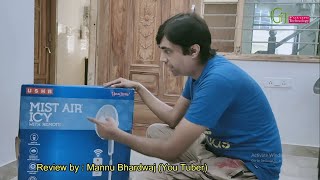 Usha Mist Air Icy 400 mm 50 watt padestal fan with remote Complete unboxing Review amp assembling [upl. by Roxana]