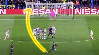 LEGENDARY LEO MESSI FREE KICKS 🐐 [upl. by Notslah779]