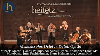 Mendelssohn Octet Op 20  Borromeo Quartet amp Heifetz Faculty Stars [upl. by Abey]