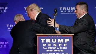 Donald Trump rushed off stage during rally in Nevada [upl. by Bryn12]