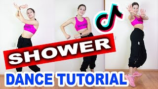 SHOWER BECKY G TIK TOK DANCE TUTORIAL  Shower TikTok Tutorial  Learn Fast amp Easy [upl. by Gasper]