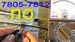 how to test voltage regulator 7805 7812 7806 7809 [upl. by Carmelina]