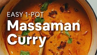 Easy 1Pot Massaman Curry  Minimalist Baker Recipes [upl. by Azial660]