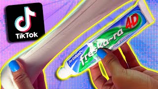 Probando recetas de Slime TikTok Sin bórax 2  Supermanualidades [upl. by Atel]