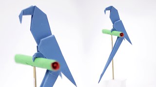 Origami Macaw Parrot  How to fold [upl. by Baseler927]