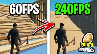 How to Get Potato Graphics in Fortnite Max FPS  0 Delay [upl. by Joo]