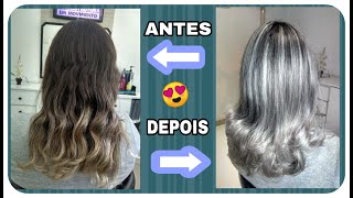 Mechas platinadas  passo a passo [upl. by Friederike]