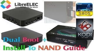 MXQ S805 LibreELEC 8 KODI 17  How To Install To Internal NAND Memory Using Putty  SSH Guide [upl. by Atiragram]