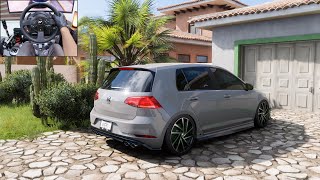 600BHP Volkswagen Golf R  Forza Horizon 5  Thrustmaster T300RS [upl. by Esiuol]