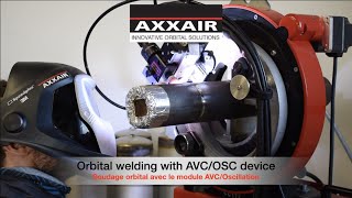 Orbital TIG multipass welding with AXXAIRs AVCOSC device [upl. by Hillell]