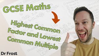 Highest Common Factor and Lowest Common Multiple  GCSE [upl. by Annaeg]